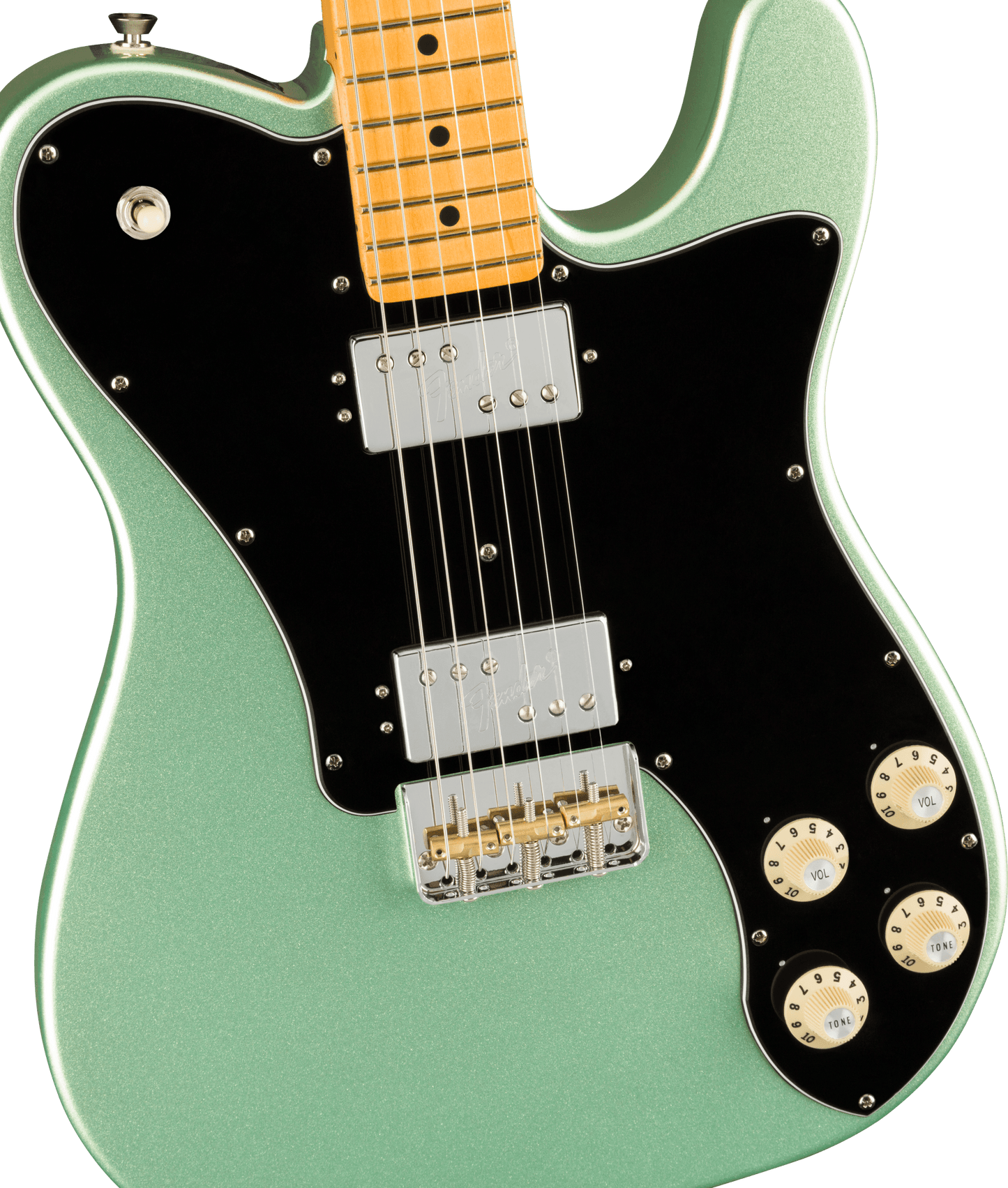Fender American Professional II Telecaster® Deluxe, Maple Fingerboard, Mystic Surf Green