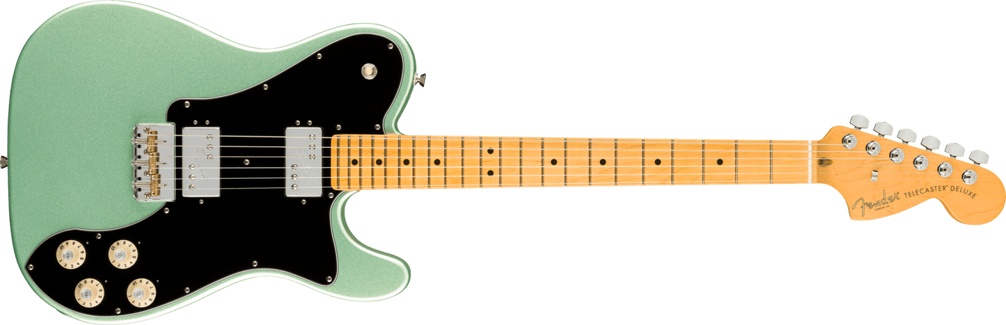 Fender American Professional II Telecaster® Deluxe, Maple Fingerboard, Mystic Surf Green