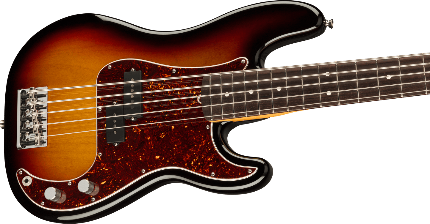 Fender American Professional II Precision Bass® V, Rosewood Fingerboard, 3-Color Sunburst