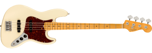 Fender American Professional II Jazz Bass®, Maple Fingerboard, Olympic White