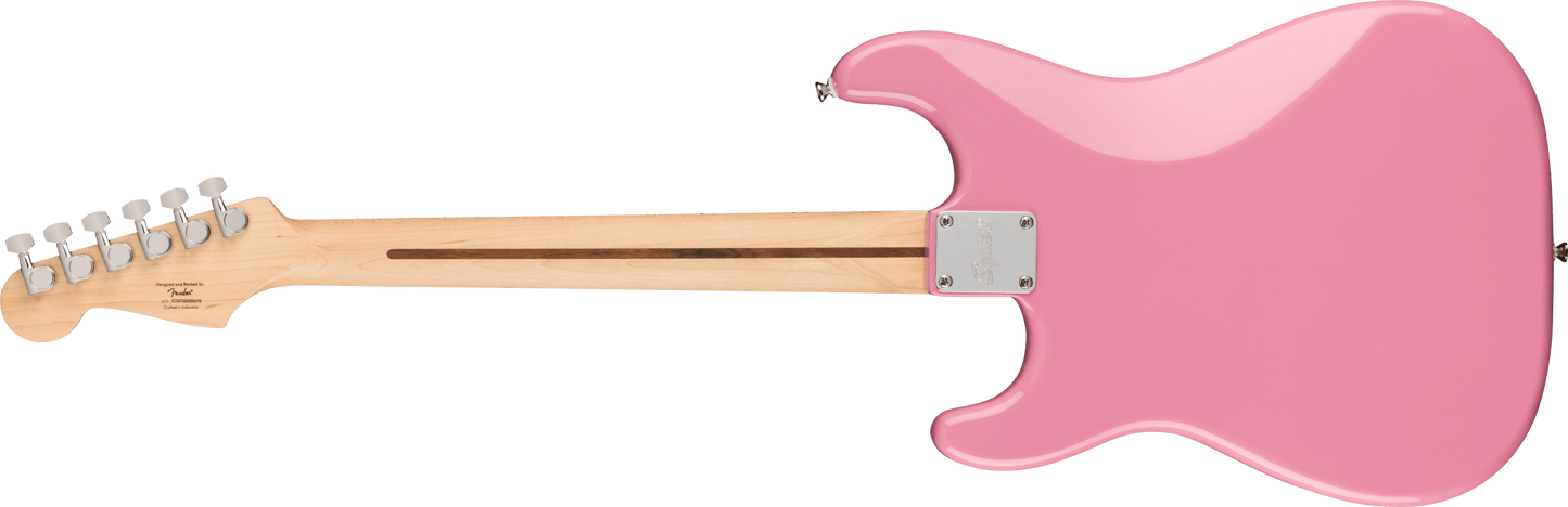 Squier Sonic® Stratocaster® HT H, Maple Fingerboard, White Pickguard, Flash Pink