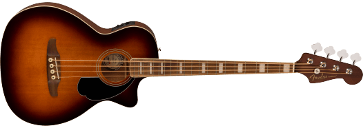 Fender Kingman™ Bass, Walnut Fingerboard, Black Pickguard, Shaded Edge Burst