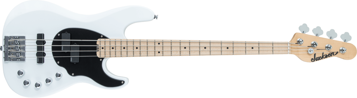 Jackson X Series Signature David Ellefson Concert™ Bass CBXM IV, Maple Fingerboard, Snow White
