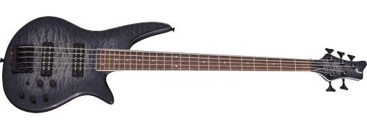 Jackson X Series Spectra Bass SBXQ V, Laurel Fingerboard, Transparent Black Burst