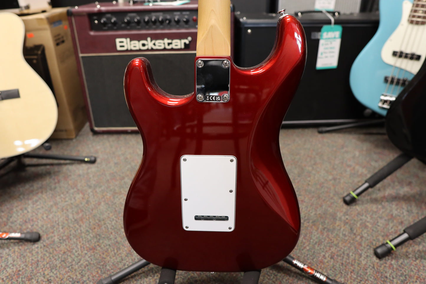 Fender Standard Stratocaster®, Maple Fingerboard, White Pickguard, Candy Cola