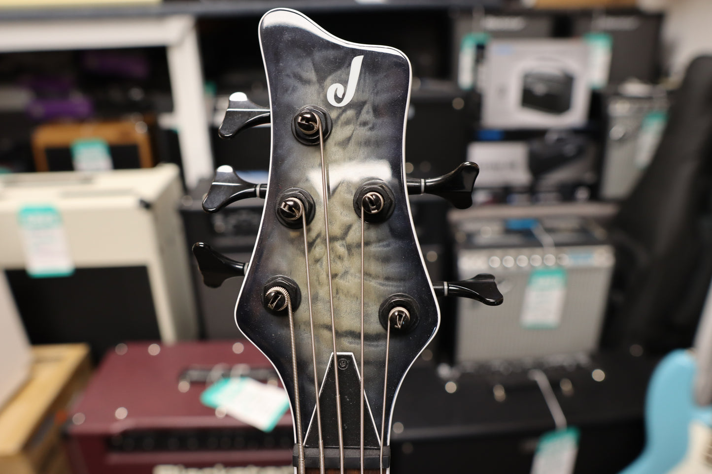 Jackson X Series Spectra Bass SBXQ V, Laurel Fingerboard, Transparent Black Burst