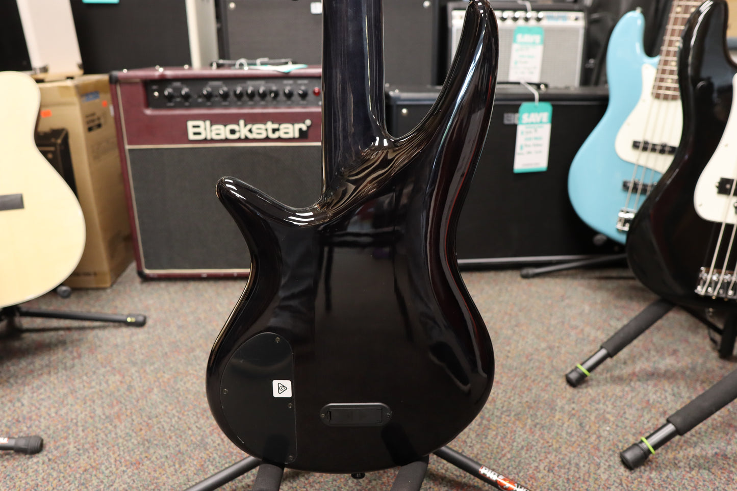 Jackson X Series Spectra Bass SBXQ V, Laurel Fingerboard, Transparent Black Burst