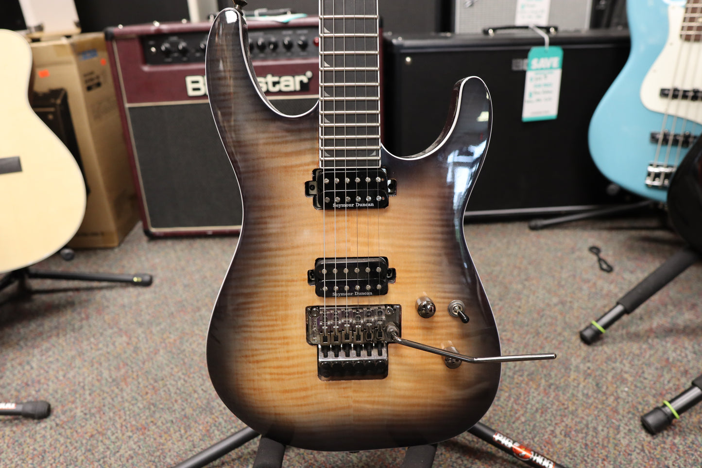 Jackson Pro Series Soloist™ SL2FM MAH, Ebony Fingerboard, Coffee Burst