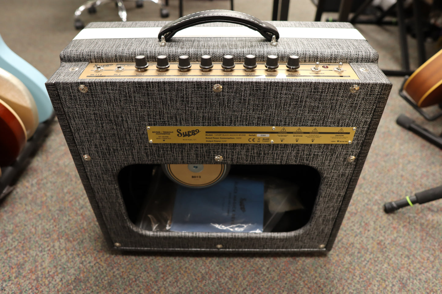 Supro 1696RT Black Magick Reverb 1x12" 25w Guitar Amplifier