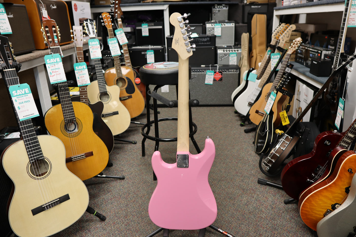 Squier Sonic® Stratocaster® HT H, Maple Fingerboard, White Pickguard, Flash Pink