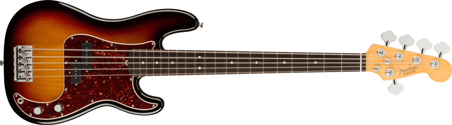 Fender American Professional II Precision Bass® V, Rosewood Fingerboard, 3-Color Sunburst
