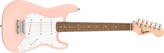 Squier Mini Stratocaster®, Laurel Fingerboard, White Pickguard, Shell Pink