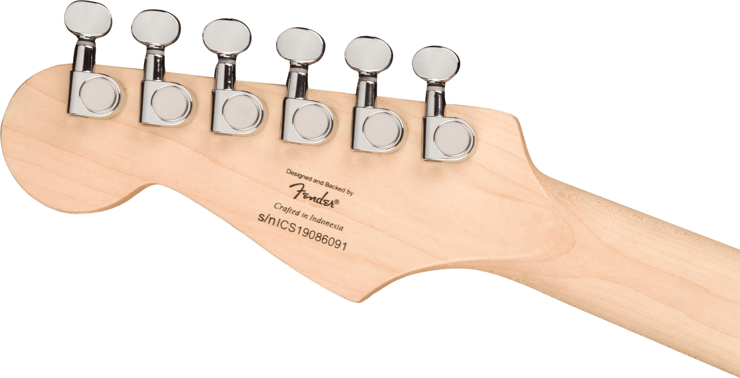 Squier Mini Stratocaster®, Laurel Fingerboard, White Pickguard, Shell Pink