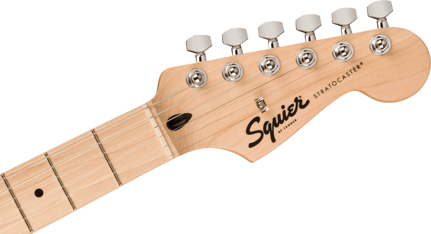 Squier Sonic® Stratocaster® HT H, Maple Fingerboard, White Pickguard, Flash Pink