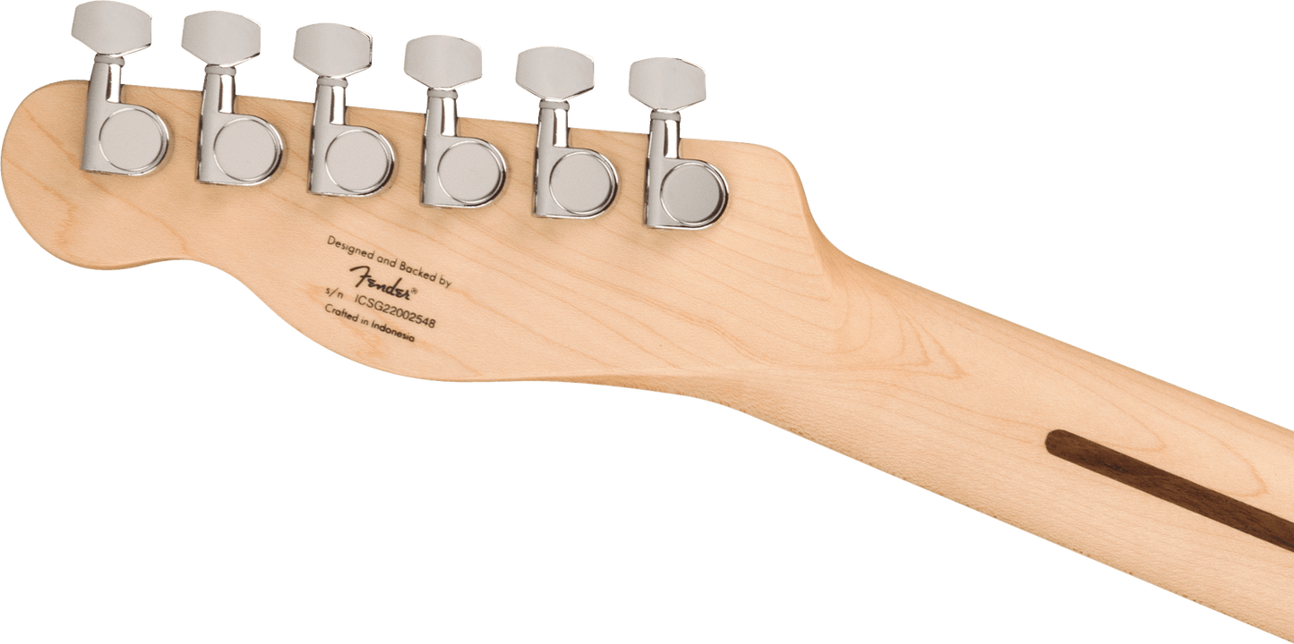 Squier Sonic® Esquire® H, Maple Fingerboard, Black Pickguard, Arctic White