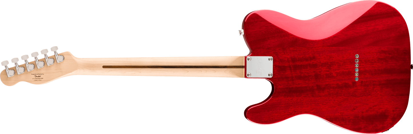 Squier Affinity Series® Telecaster® FMT SH, Laurel Fingerboard, White Pickguard, Crimson Red Transparent