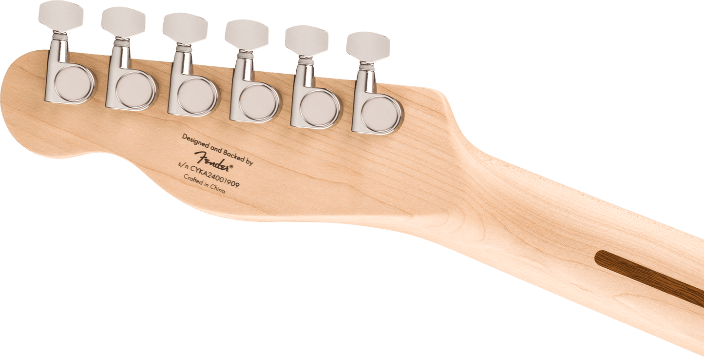 Squier Affinity Series® Telecaster® FMT SH, Laurel Fingerboard, White Pickguard, Crimson Red Transparent