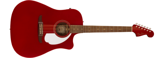 Fender Redondo Player, Walnut Fingerboard, White Pickguard, Candy Apple Red