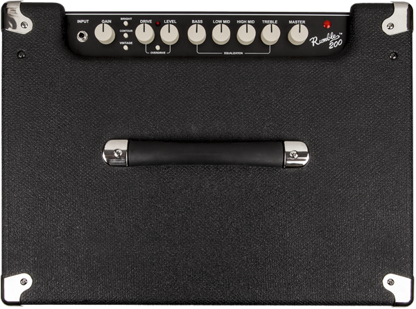 Fender Rumble™ 200 (V3), 120V, Black/Silver