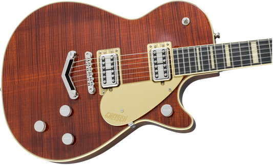 Grestch G6228FM Players Edition Jet™ BT with V-Stoptail and Flame Maple