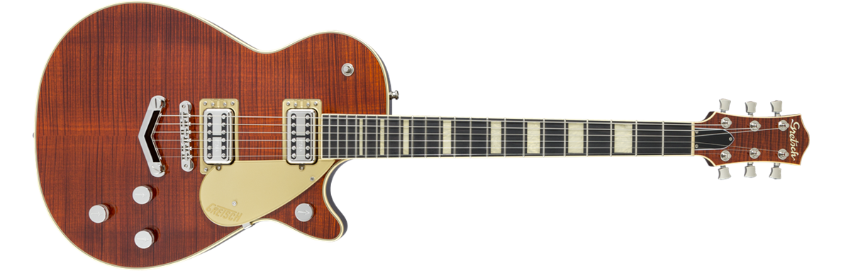 Grestch G6228FM Players Edition Jet™ BT with V-Stoptail and Flame Maple