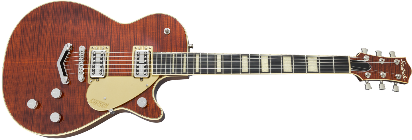 Grestch G6228FM Players Edition Jet™ BT with V-Stoptail and Flame Maple
