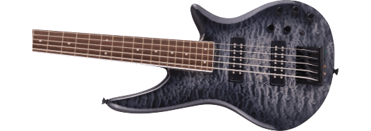 Jackson  X Series Spectra Bass SBXQ V, Laurel Fingerboard, Transparent Black Burst
