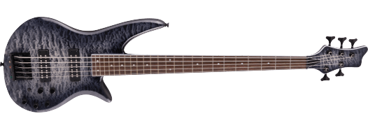 Jackson  X Series Spectra Bass SBXQ V, Laurel Fingerboard, Transparent Black Burst