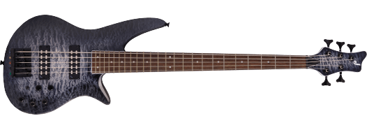 Jackson  X Series Spectra Bass SBXQ V, Laurel Fingerboard, Transparent Black Burst