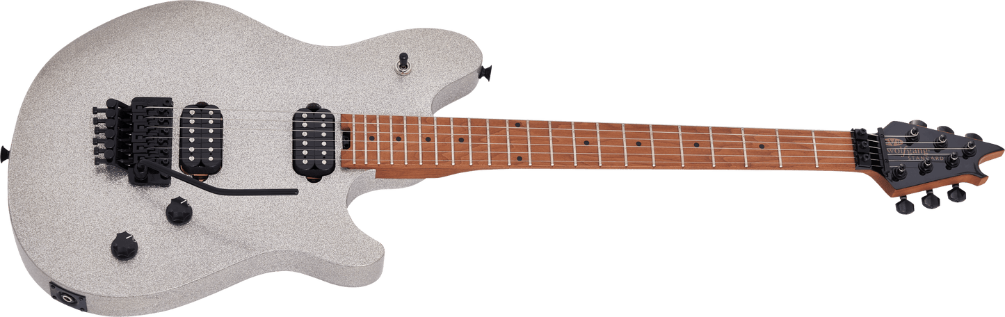 EVH Wolfgang® WG Standard, Baked Maple Fingerboard, Silver Sparkle