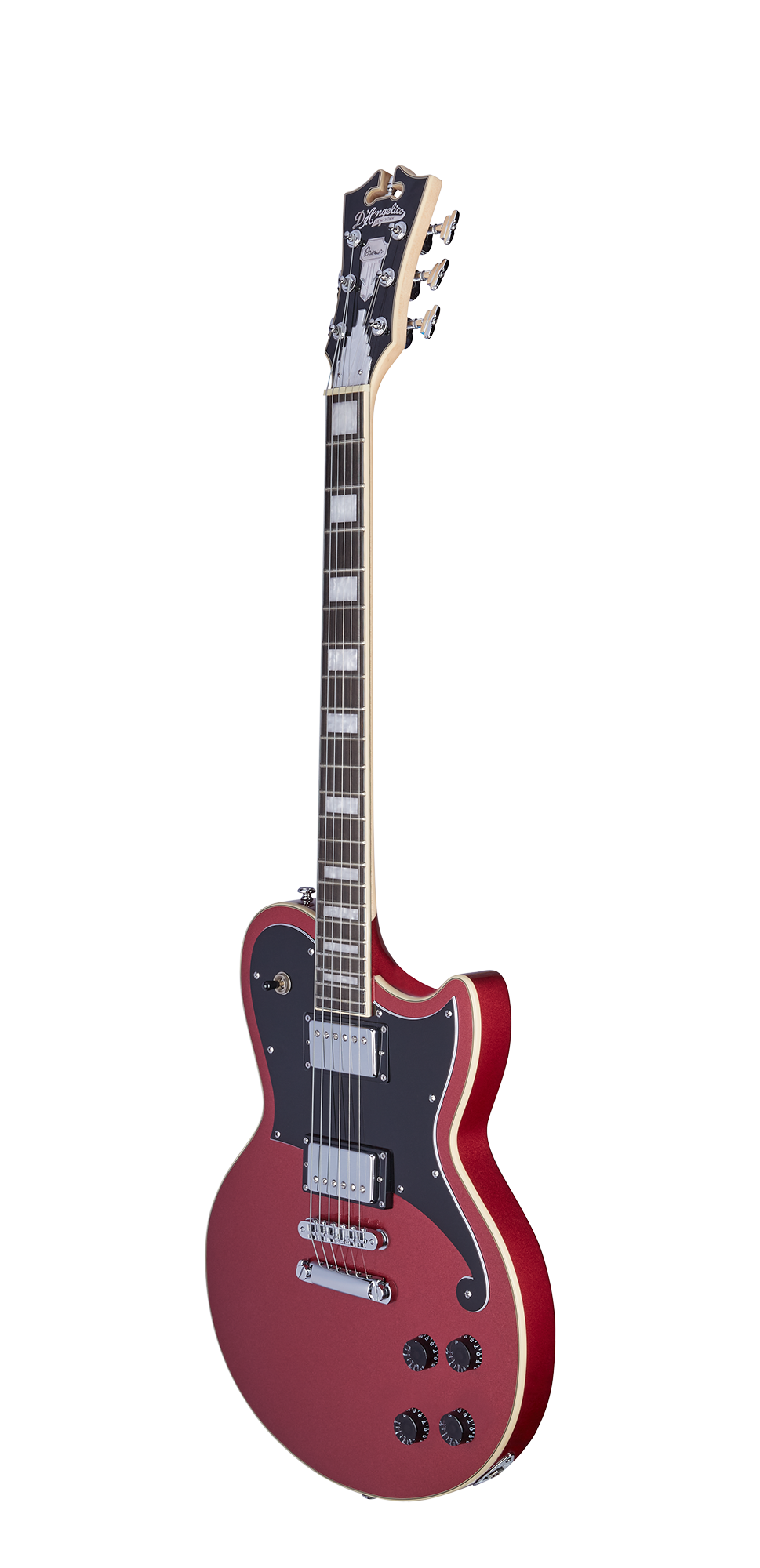 D'Angelico Premier Atlantic Electric Guitar - Oxblood with Stopbar Tailpiece