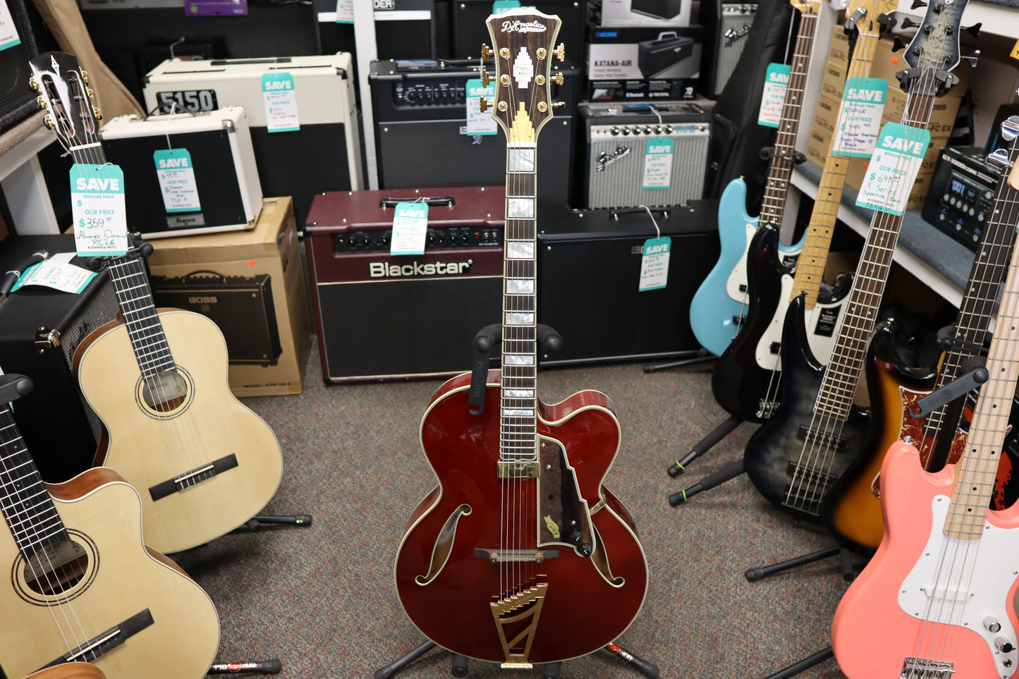 D'Angelico Excel EXL-1 Throwback in Viola Red