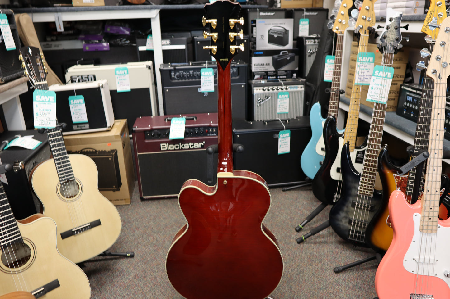 D'Angelico Excel EXL-1 Throwback in Viola Red