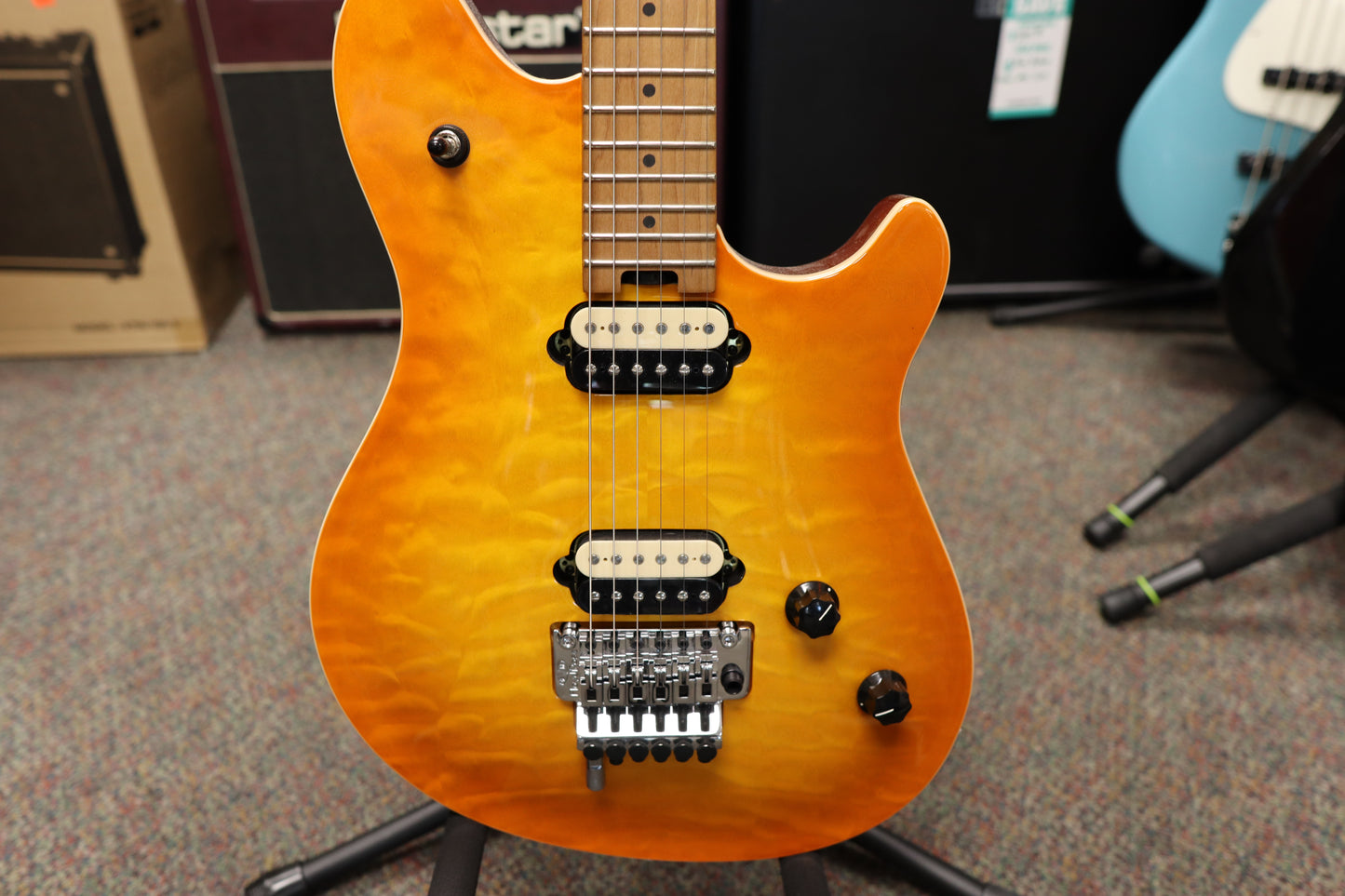 EVH Wolfgang Special Electric Guitar - Solar Burst - Wolfgang® - Quilt Maple, Baked Maple Fingerboard