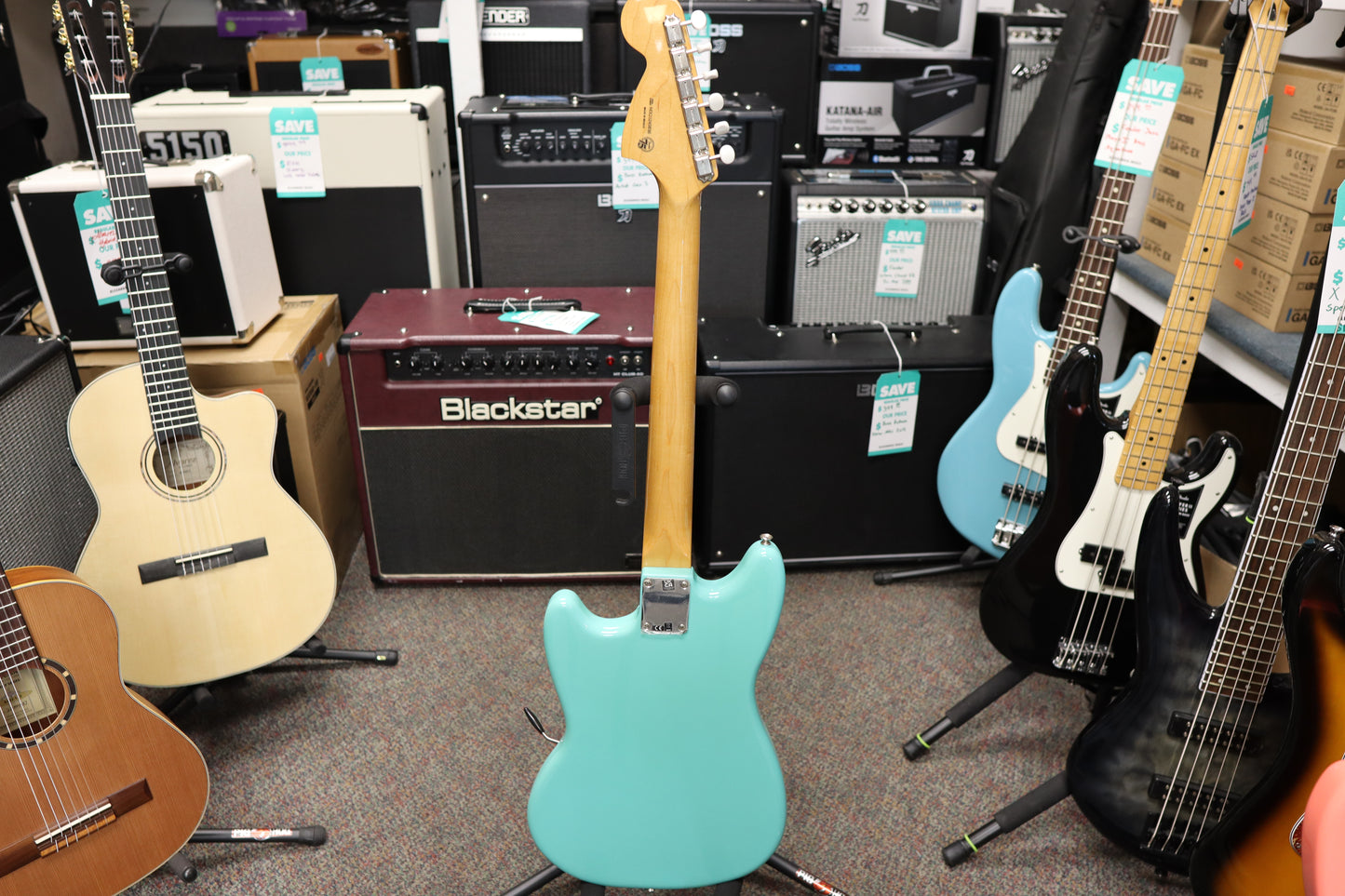 Fender Vintera® '60s Mustang®, Pau Ferro Fingerboard, Sea Foam Green