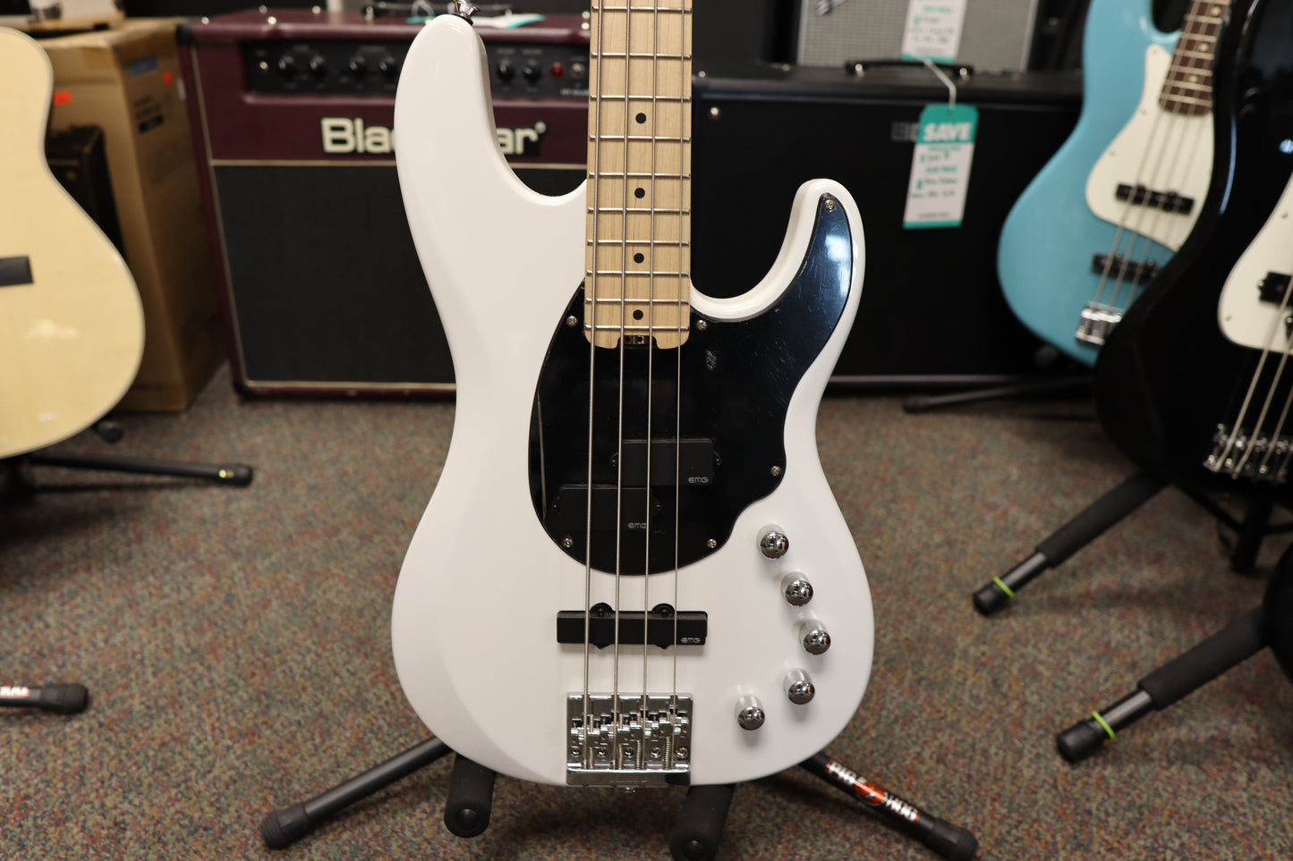 Jackson X Series Signature David Ellefson Concert™ Bass CBXM IV, Maple Fingerboard, Snow White