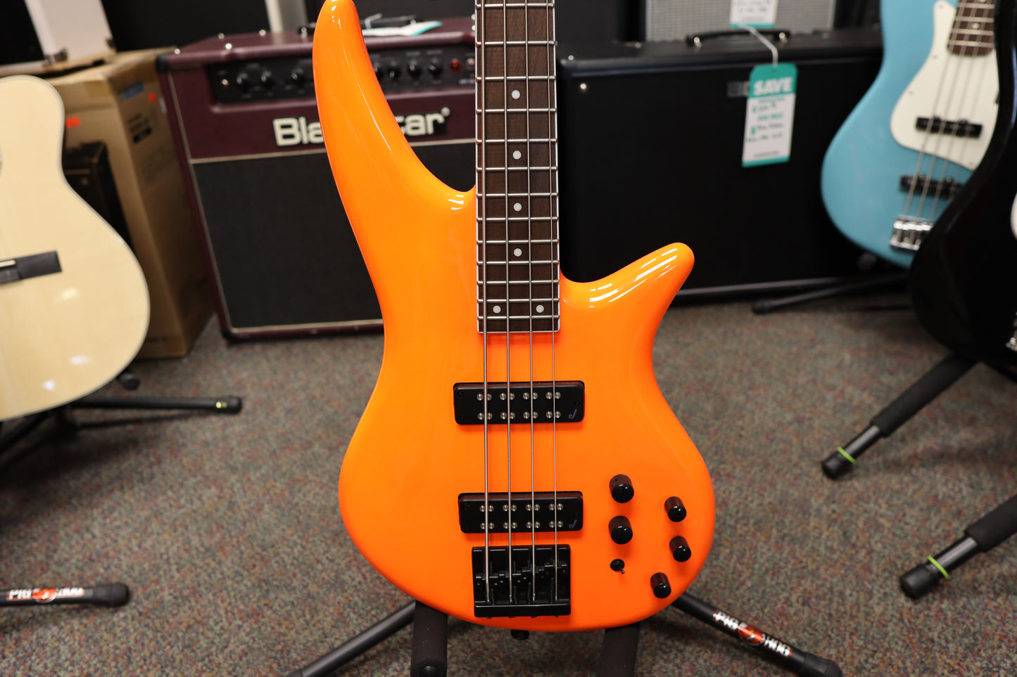 Jackson  X Series Spectra Bass SBX IV, Laurel Fingerboard, Neon Orange