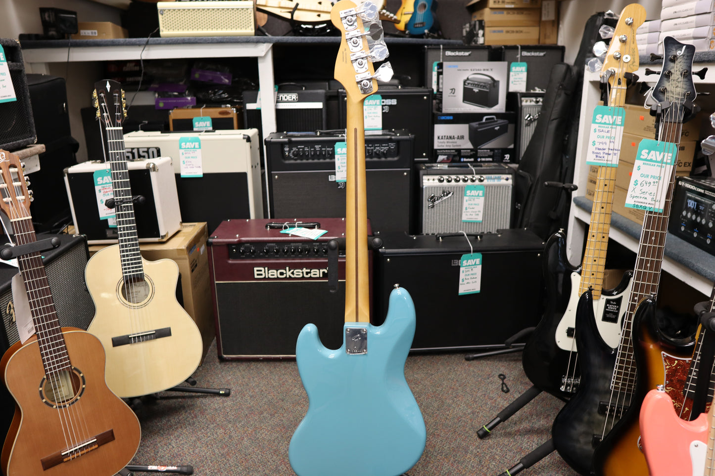 Fender Player II Jazz Bass®, Rosewood Fingerboard, Aquatone Blue