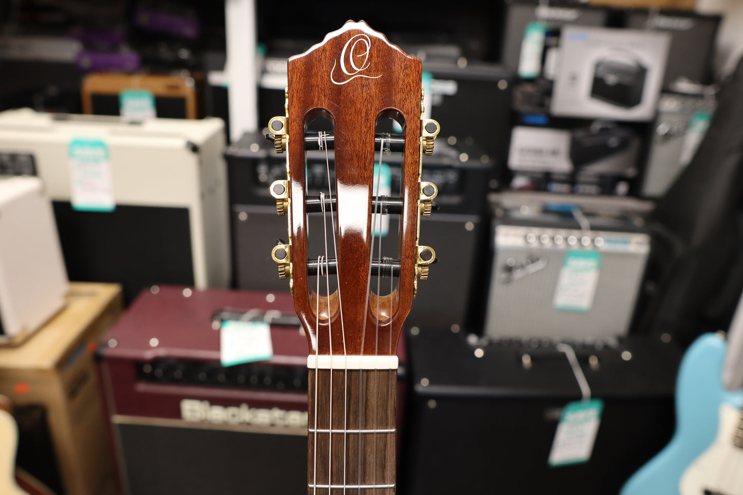 Ortega RCE138-T4 Performer Series Solid Top Thinline Crossover Acoustic-Electric Nylon Classical Guitar w/Bag, Right Handed