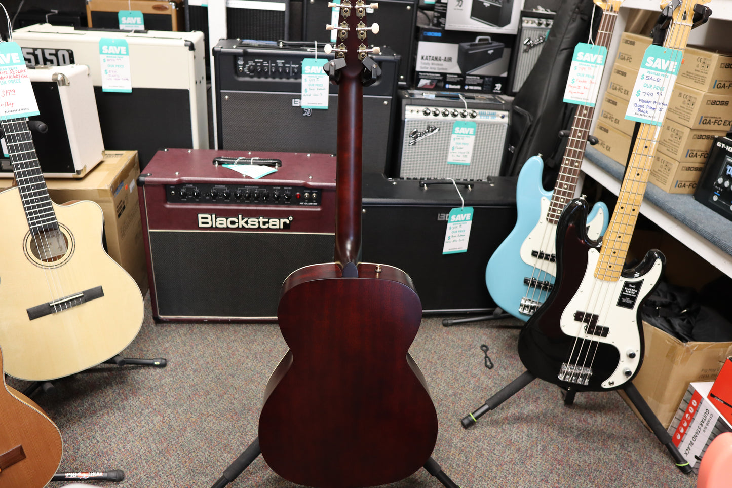 Seagull M6 LTD Ruby Red CH EQ