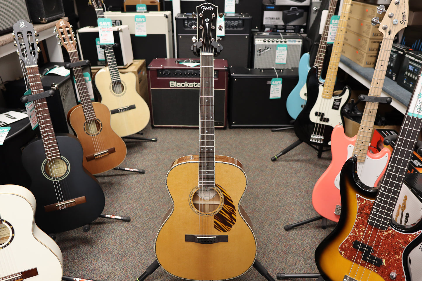 Fender PO-220E Orchestra, Ovangkol Fingerboard, Natural