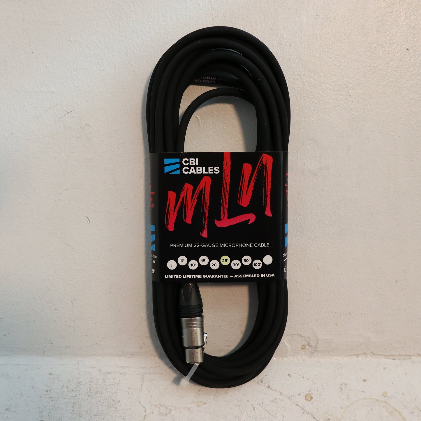CBI Cables Premium 22-Gauge Microphone Cable