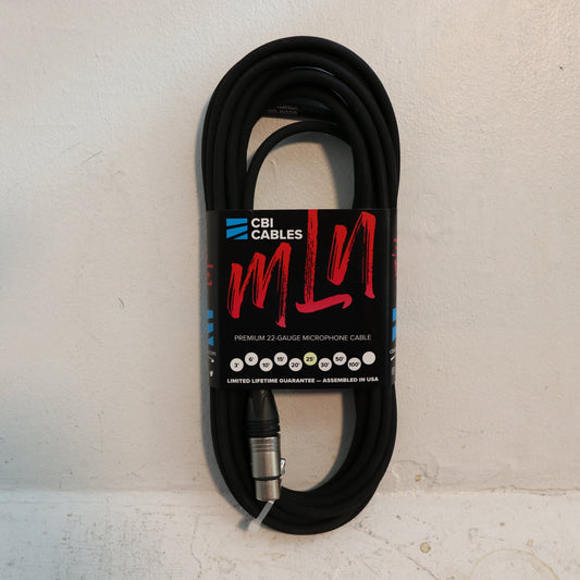 CBI Cables Premium 22-Gauge Microphone Cable