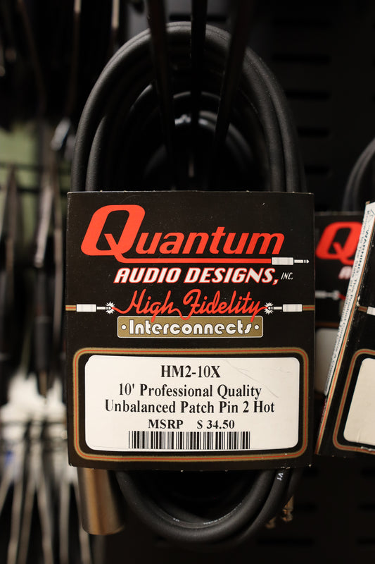 Quantum Audio Designs HM2 1/4" TS to XLR Male Professional Quality Unbalanced