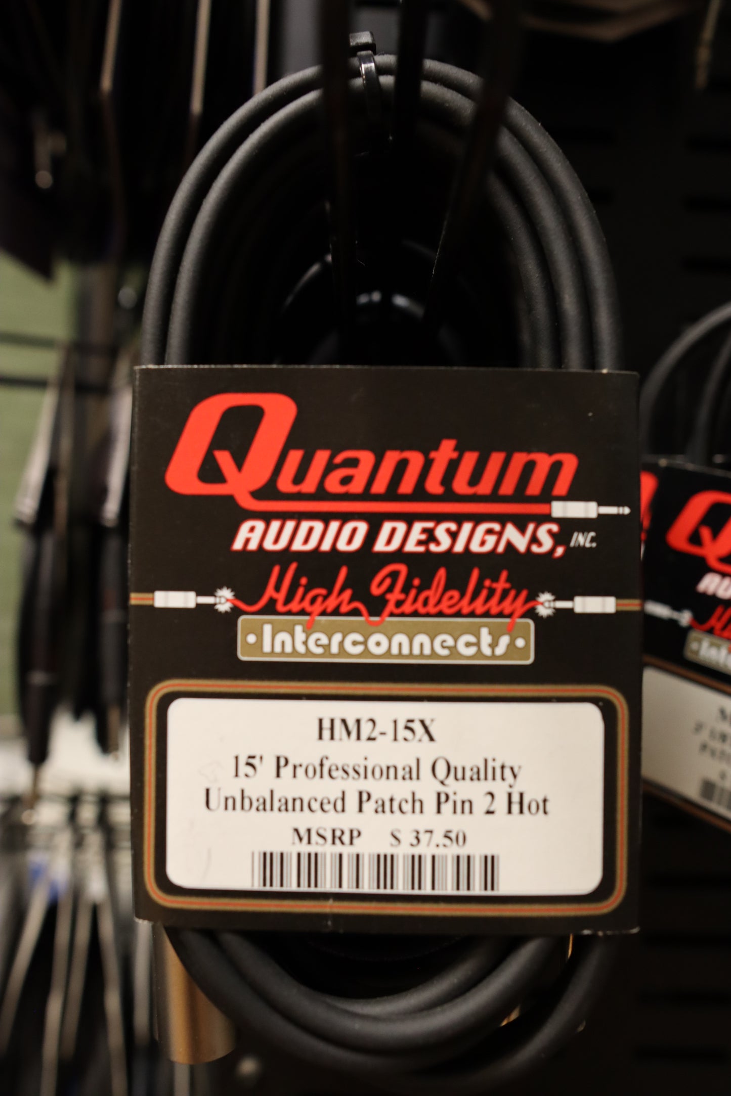 Quantum Audio Designs HM2 1/4" TS to XLR Male Professional Quality Unbalanced
