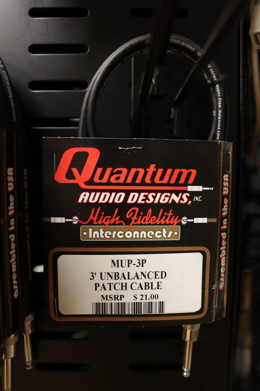 Quantum Audio Designs MUP 1/8" TS to 1/4" TS Unbalanced Instrument Cable