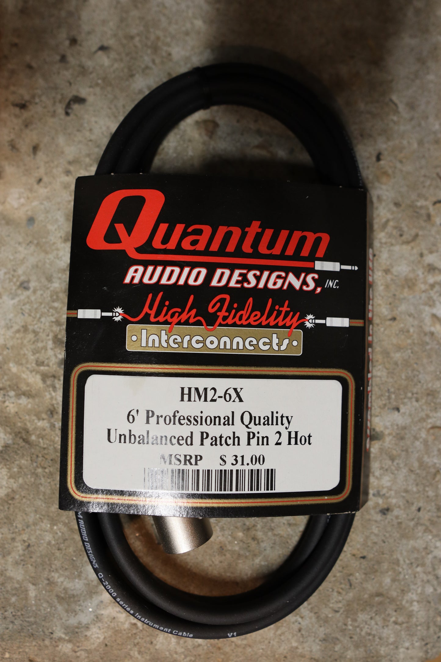 Quantum Audio Designs HM2 1/4" TS to XLR Male Professional Quality Unbalanced