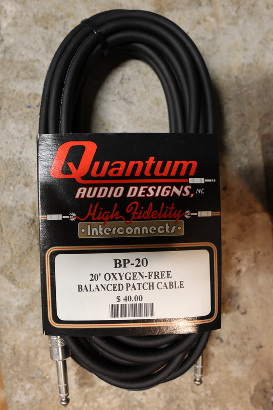 Quantum Audio Designs 1/4" TRS Cable Oxygen-Free Balanced
