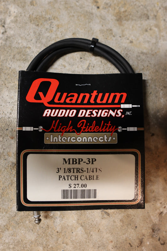Quantum Audio Designs MBP 1/8" TRS to 1/4" TS Cable