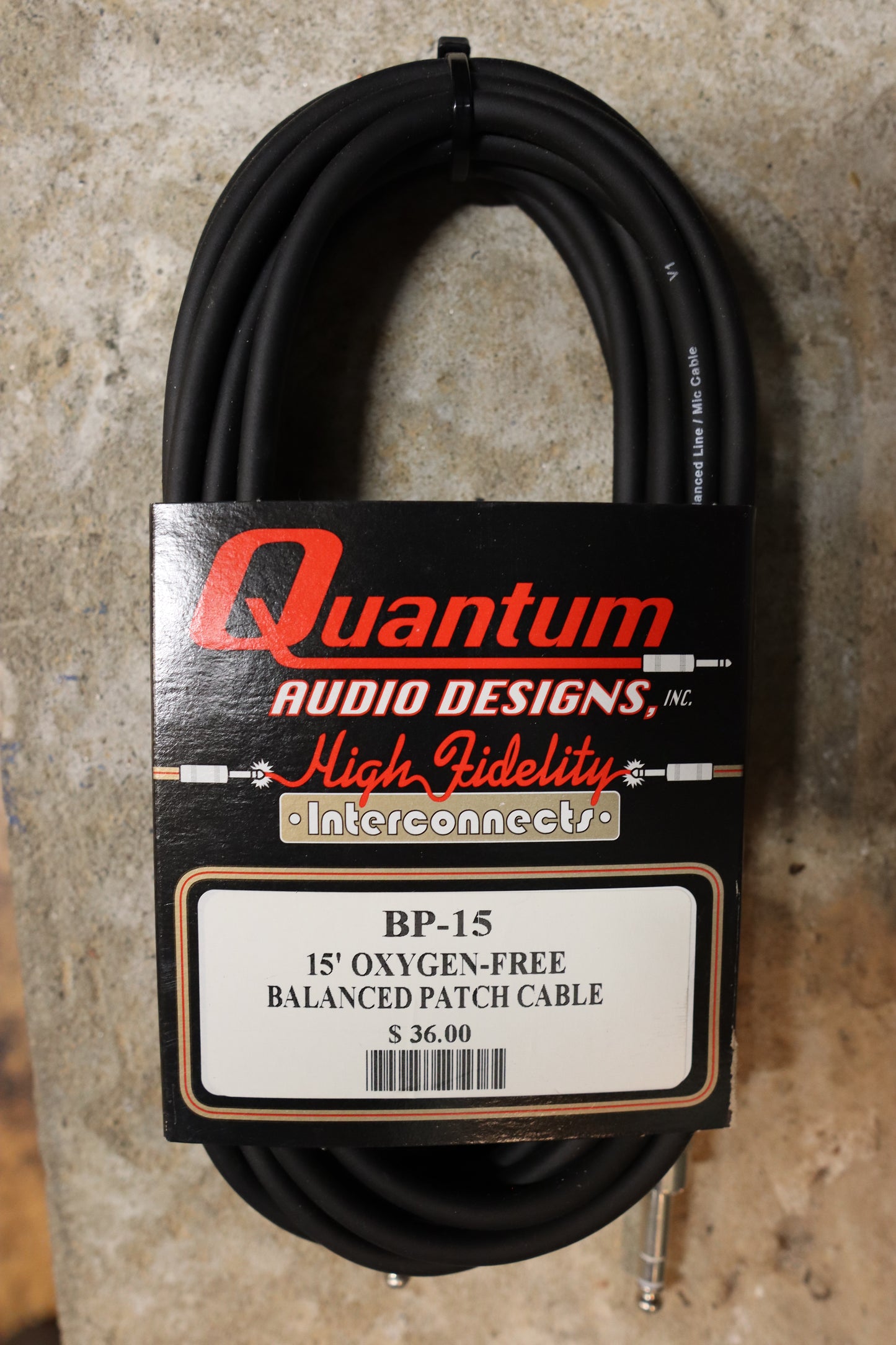 Quantum Audio Designs 1/4" TRS Cable Oxygen-Free Balanced